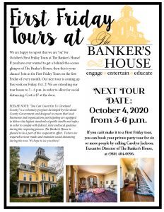 The Banker's House Tour Flyer